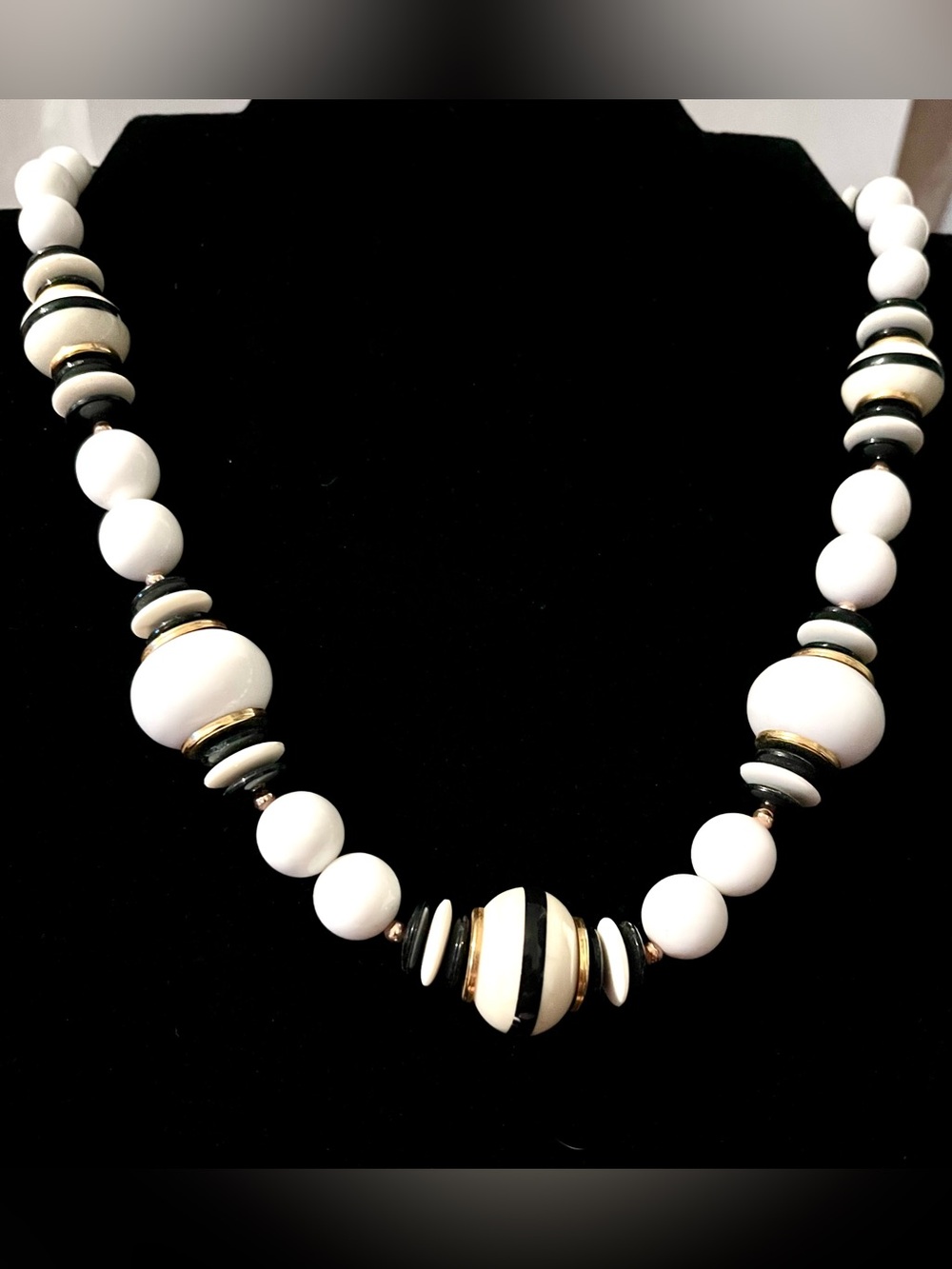 Vintage Signed Japan Beaded Necklace Gold-tone, Vintage Jewelry, Necklace